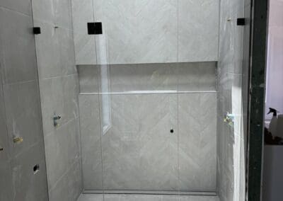 Frameless Showerscreen install at Mittagong