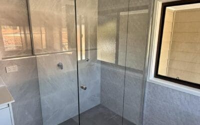 Semi-Frameless Shower Screen Installed in Campbelltown